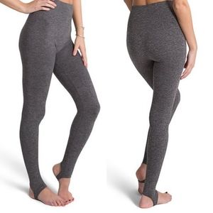 Assets Spanx By Sara Blakely size Xl hi waisted seamless stirrup leggings gray